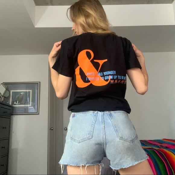 Graphic T Shirt Peace and Parmesan Size S - Picture 3 of 7